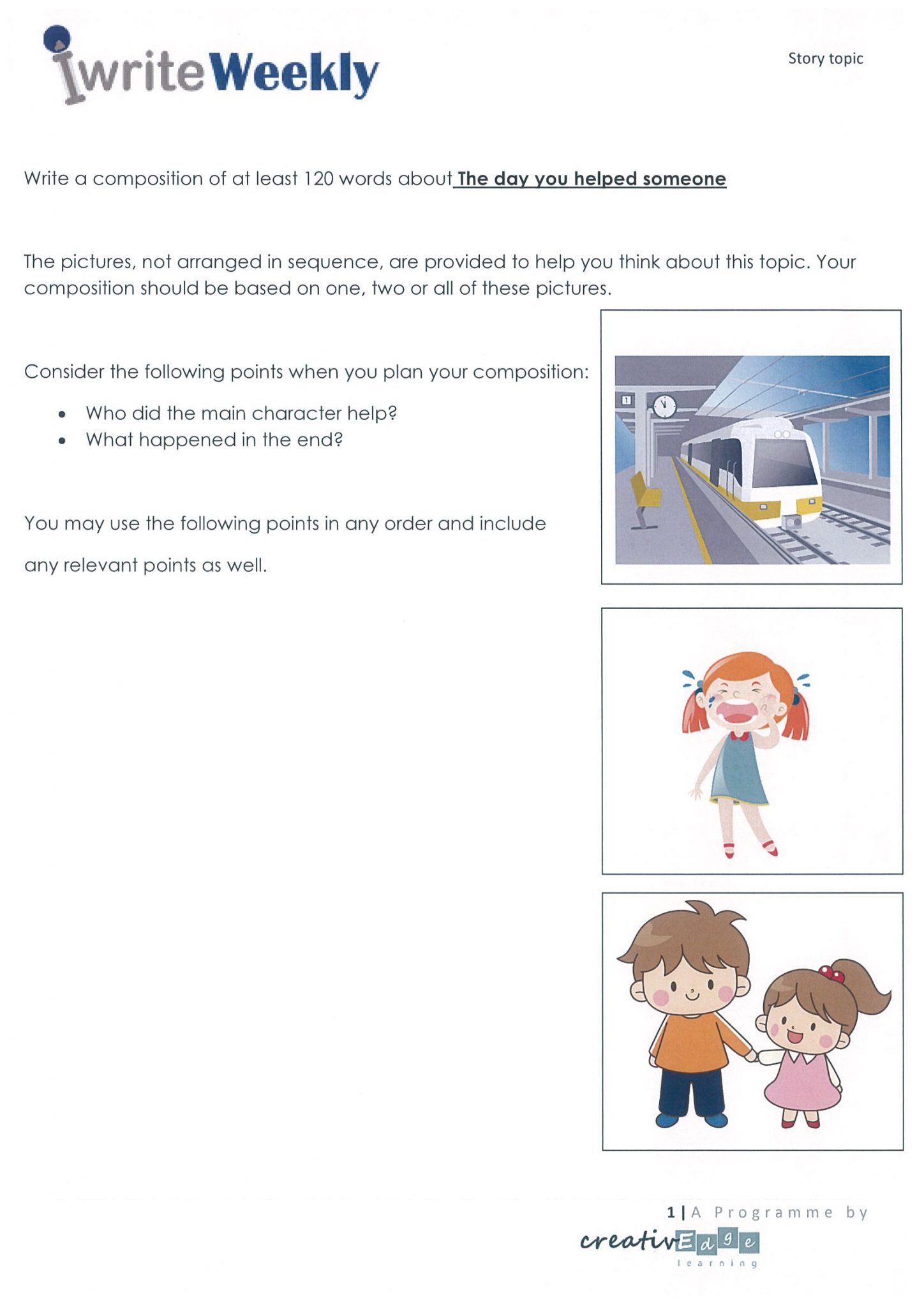 creative writing primary 4 composition worksheets