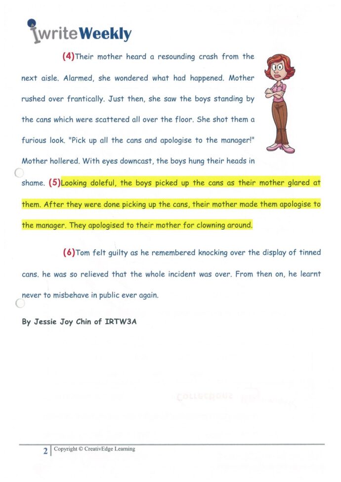 Primary 3 model composition Page 2