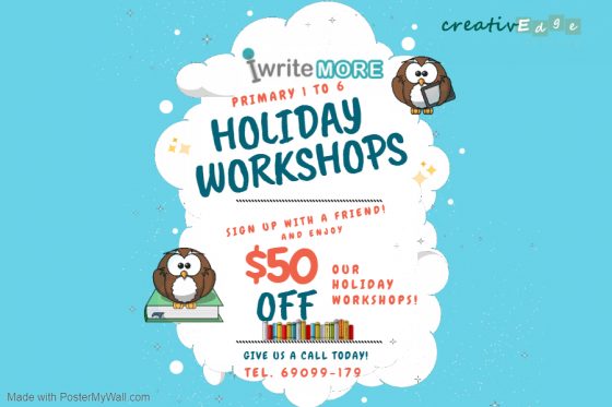 $50 discount for English and writing holiday programmes