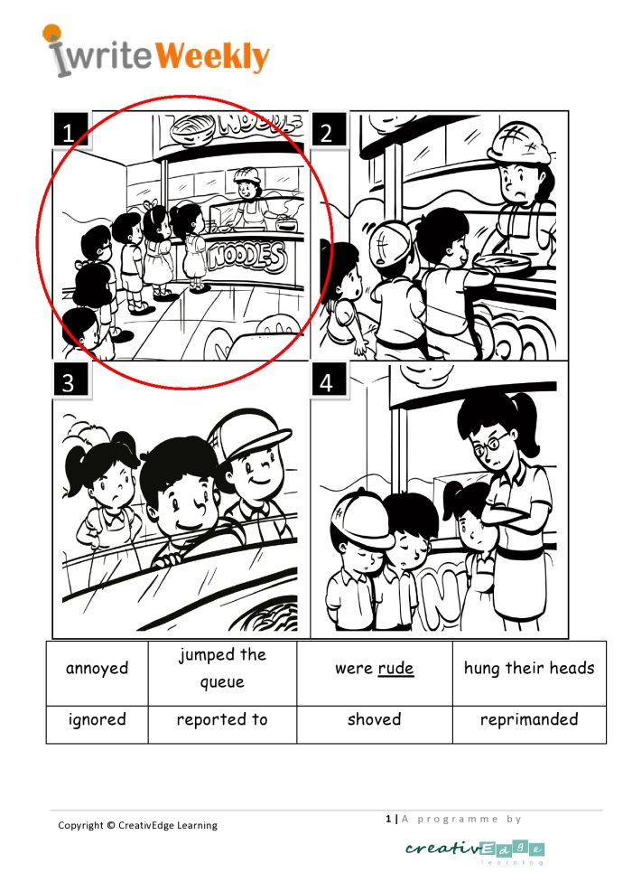 Primary 1 composition picture topic