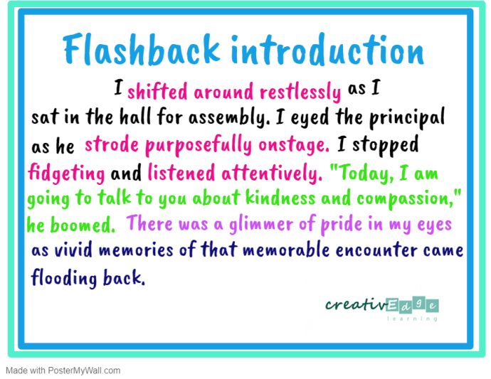 creative writing describing flashback