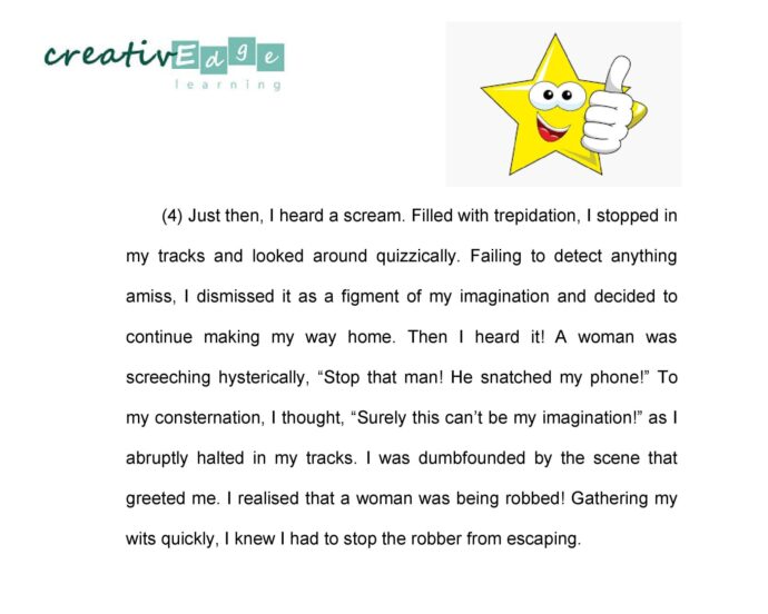 an accident essay for class 5